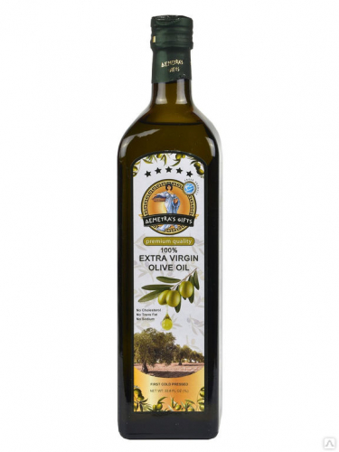 Оливковое масло Extra Virgin премиум 0,2% кислотность  Дары Деметры 1 литр  
