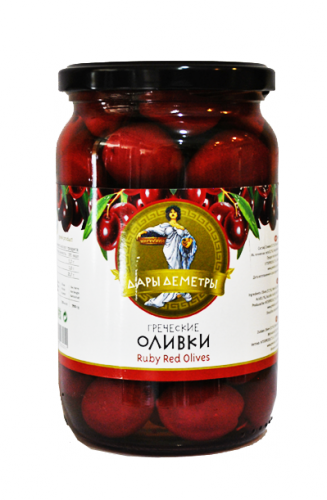 Оливки Красные с/к Дары Деметры 720 гр