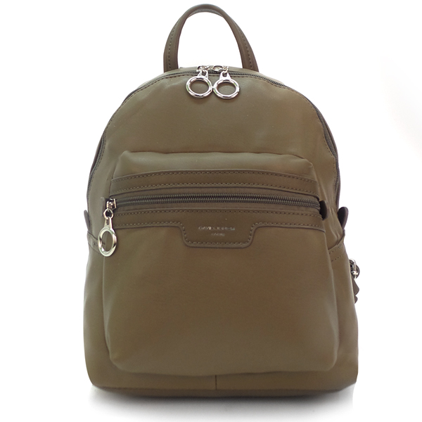 СКИДКА. Рюкзак женский из экокожи David Jones. CM 3530 khaki