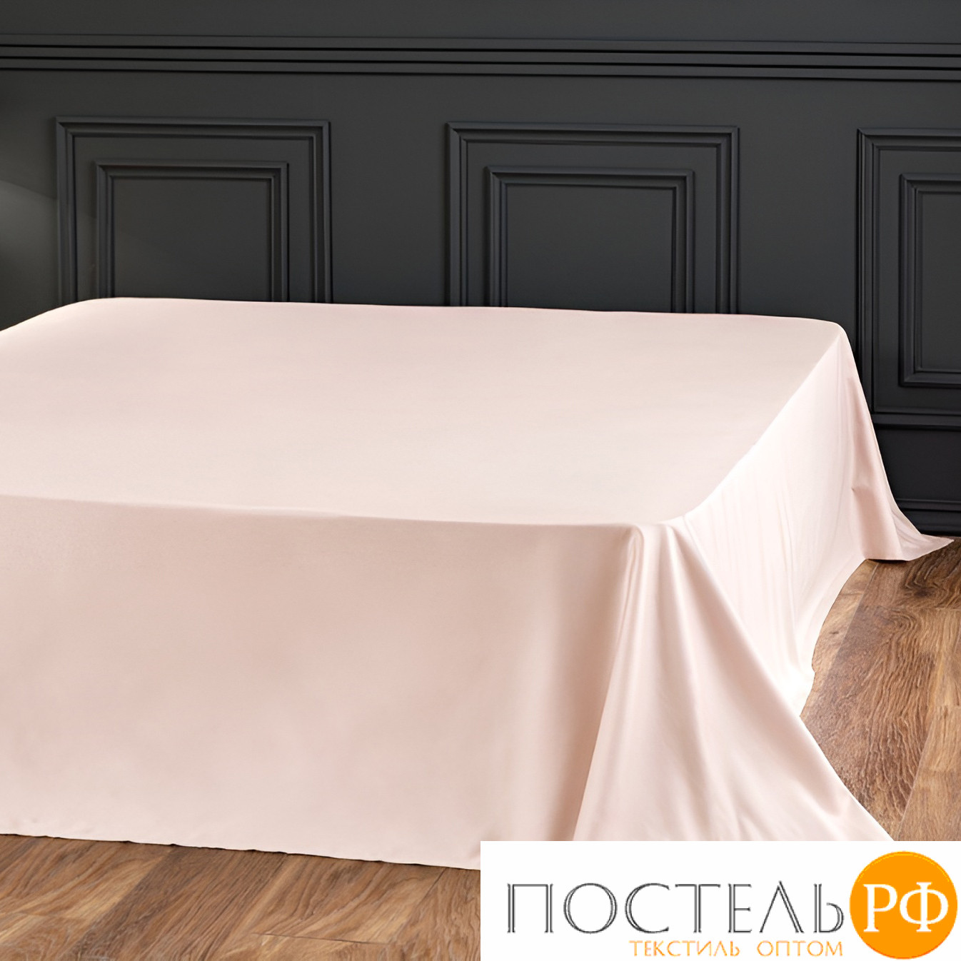 T1224T10001108 Простыня Tivolyo home сатин розовый Евро