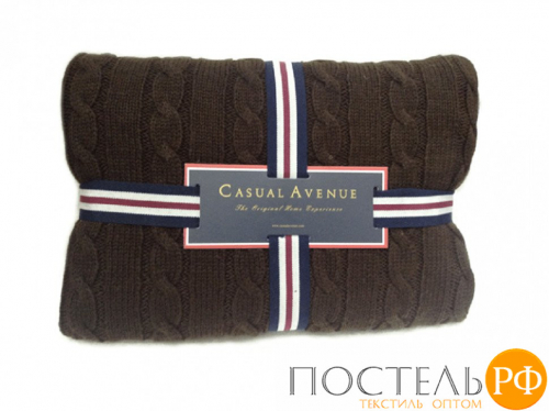 Плед BOSTON 100% акрил chocolate (шоколад) 130x170 CASUAL AVENUE / Lappartement