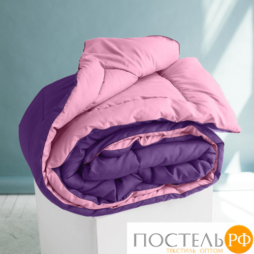 Одеяло 'Sleep iX' MultiColor 250 гр/м, 200х220 см, (цвет: Магнолия+Темно-Фиолетовый) Код: 4605674222046