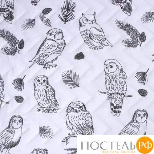 Покрывало LoveLife 2 сп Owls 180*210±5см, микрофайбер, 100% п/э 9629509