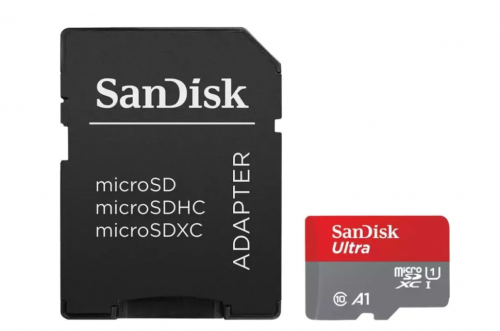 Карта памяти 256 GB SanDisk Ultra UHS-1 A1 150 Mb/s (micro SDHC, class10) c SD адаптером