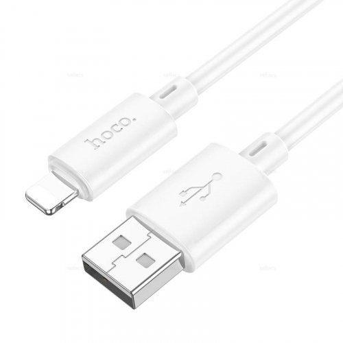 Кабель Hoco X 88 USB A, Lightning, ПВХ, белый, 1м, в коробке