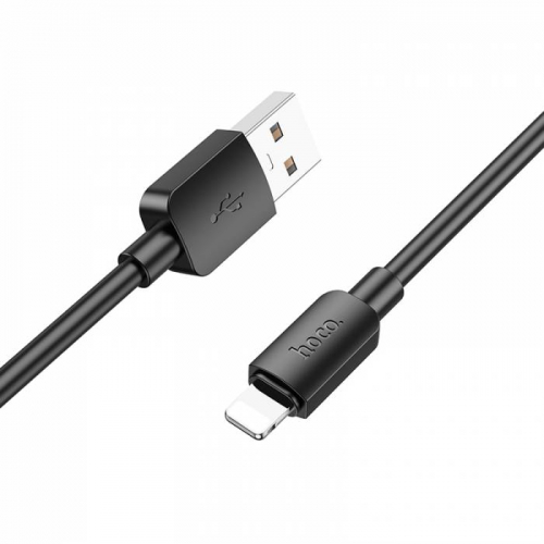 Кабель Hoco X 96 USB A, Lightning, ПВХ, черный 1м, 2.4A