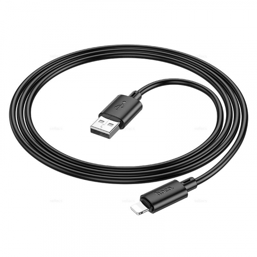 Кабель Hoco X 88 USB A, Lightning, ПВХ, черный, 1м, в коробке