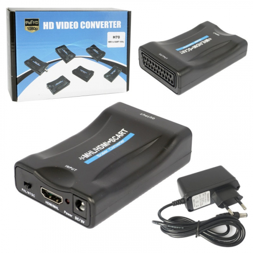 Переходник HDMI (гн) - вход/SCART (гн) - выход (H70/A4345)