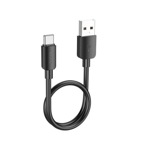 Кабель Hoco X 96 USB A, Type-C, ПВХ, 3A, (27W) черный в коробке, 0.25м (30)