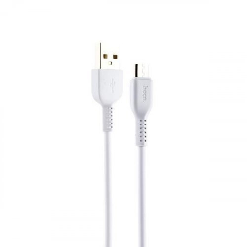 Кабель Hoco X 20 USB A, microUSB B, ПВХ, белый 3 метра, в коробке (30)