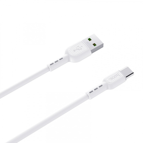 Кабель Hoco X 33 USB A, Type-C, ПВХ, 5A, белый в коробке, 1м (33)