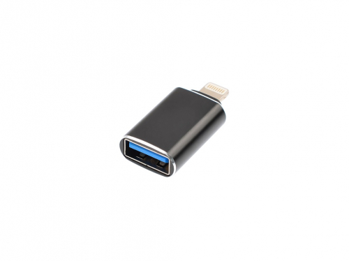 Переходник Lightning(шт), USB A(гн), USB 3.0 Vixion (AD71) черный OTG