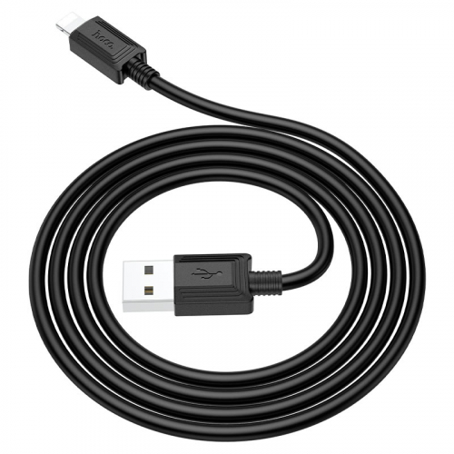 Кабель Hoco X 73 USB A, Lightning, ПВХ, черный 1м, 2.4A