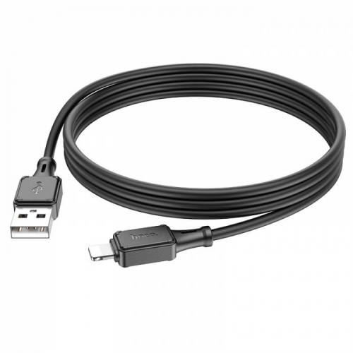 Кабель Hoco X101 USB A, Lightning, силикон, черный 1м, 2,4A (30)