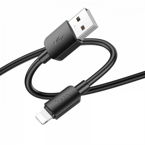 Кабель Hoco X 96 USB A, Lightning, ПВХ, черный 1м, 2.4A