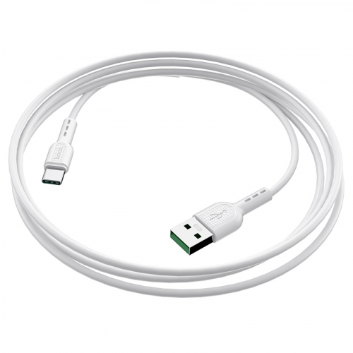 Кабель Hoco X 33 USB A, Type-C, ПВХ, 5A, белый в коробке, 1м (33)