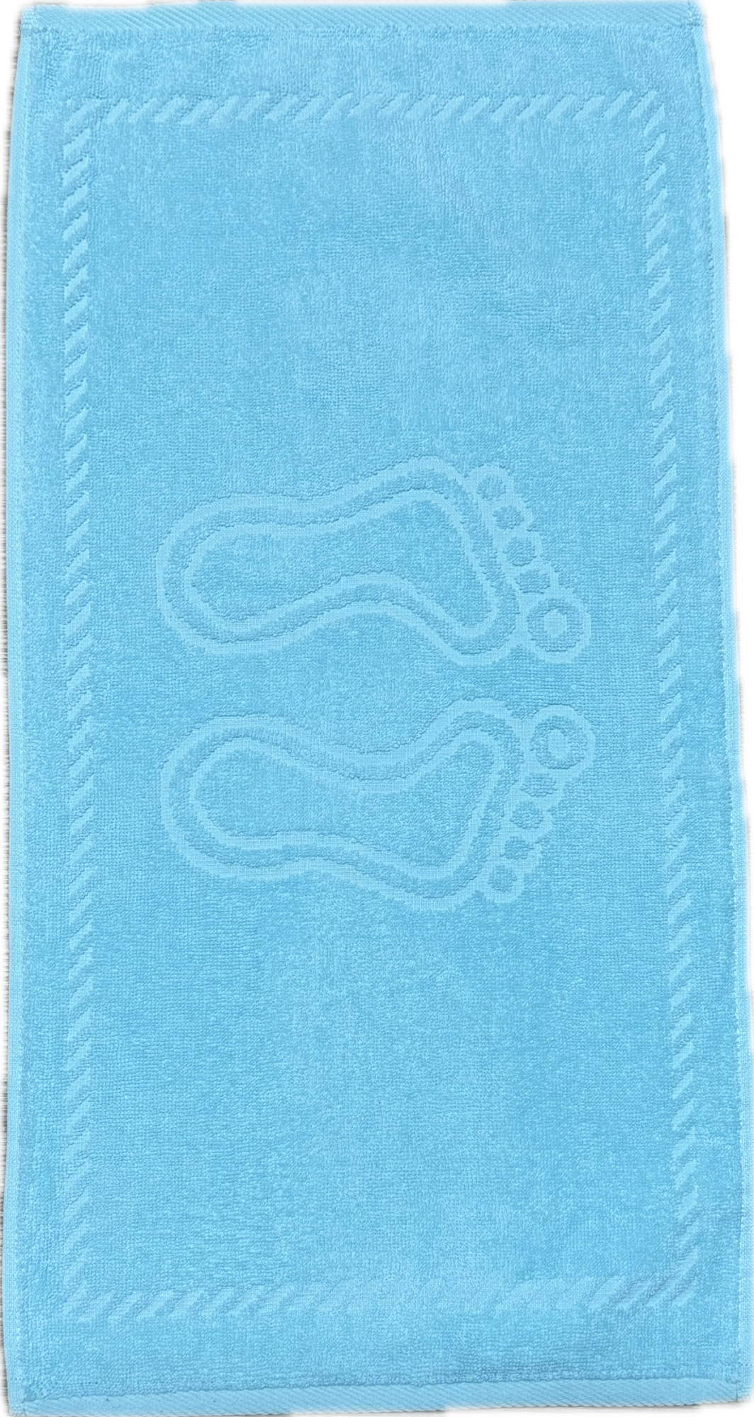 Полотенце махровое НОЖКИ вид 94 - бледная бирюза р-р 30х60