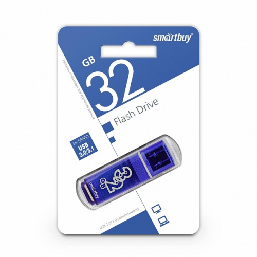 Флэш-диск USB SmartBuy 32 GB Glossy series Dark Blue USB 3.0