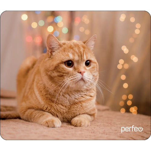 Коврик для мыши Perfeo Cat (194*233*3 мм), рис.32, полипропилен+вспененный пластик