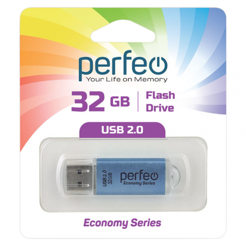 Флэш-диск USB Perfeo 32 GB E01 blue