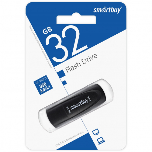 Флэш-диск USB Smartbuy 32 GB Scout Black USB 3.0