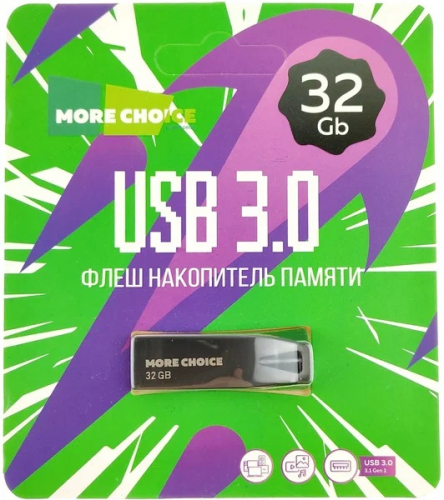 Флэш-диск USB More Choice 32 GB MF32m, черная USB 3.0