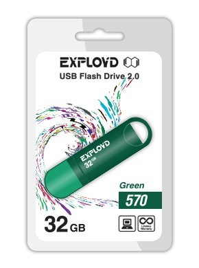 Флэш-диск USB Exployd 32 GB 570 зеленый