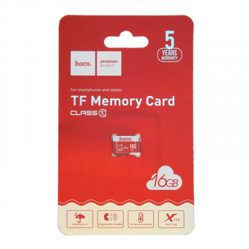 Карта памяти 016 GB Hoco UHS-1 U1 V10, 85Mb/s (micro SDHC,class10) без адаптера