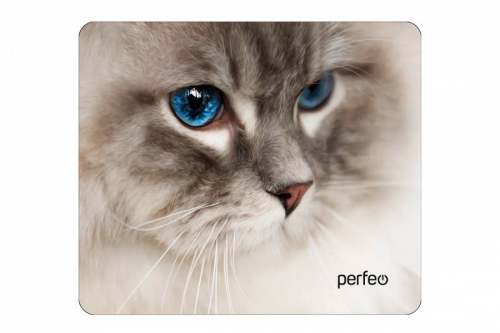 Коврик для мыши Perfeo Cat (240*200*2 мм), рис.16, ткань+резиновое основание