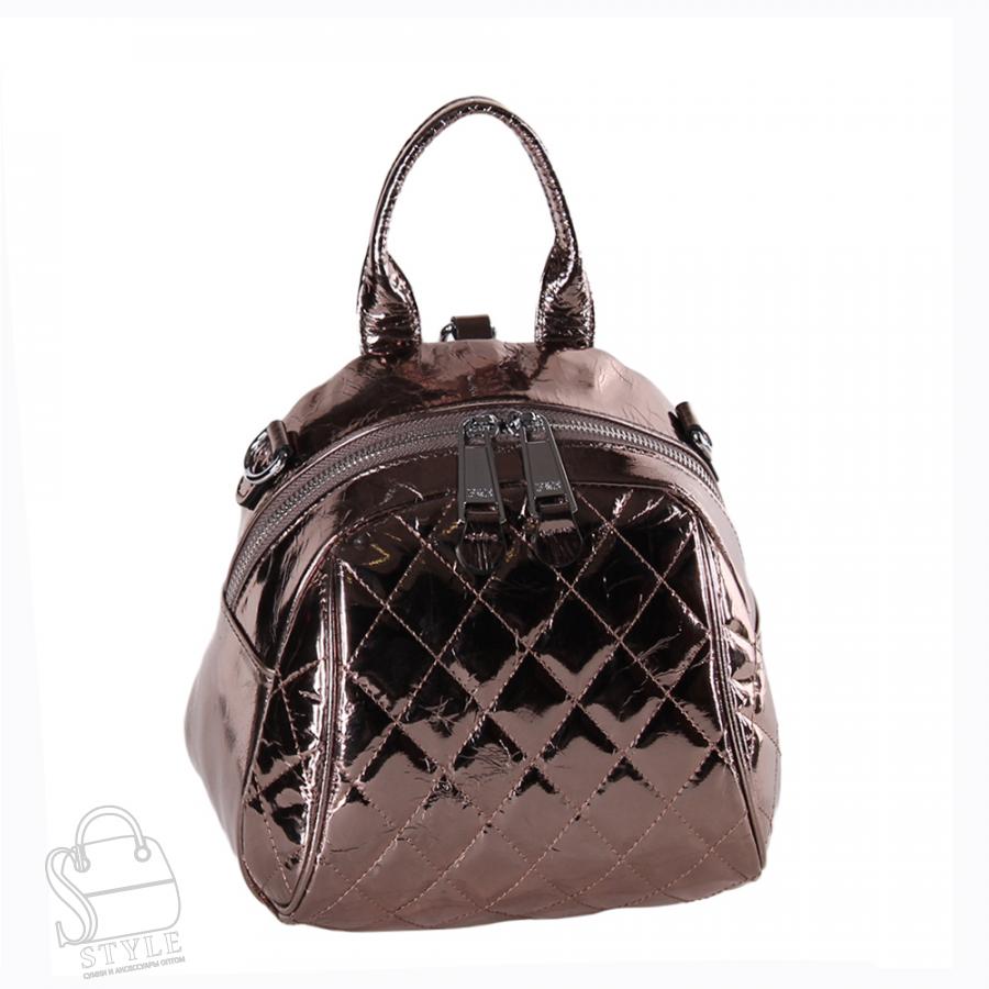 Рюкзак женский кожаный 21006 gun Polina&Eiterou/30