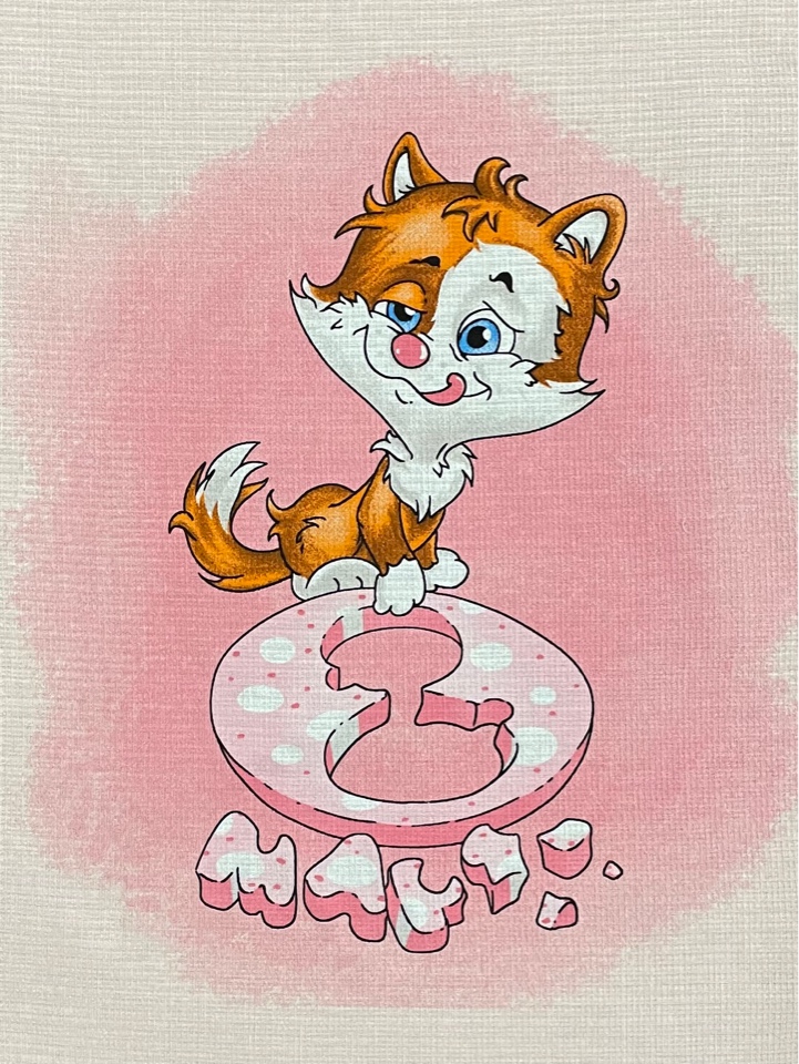 Полотенце вафельное 29185 - 1 ЭГОИСТКА - киска р 50х60