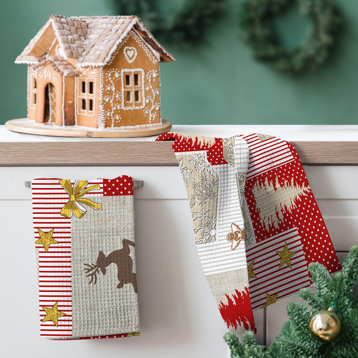 Полотенце вафельное 29051 вид 1 ЛАПЛАНДИЯ р-р 50х60