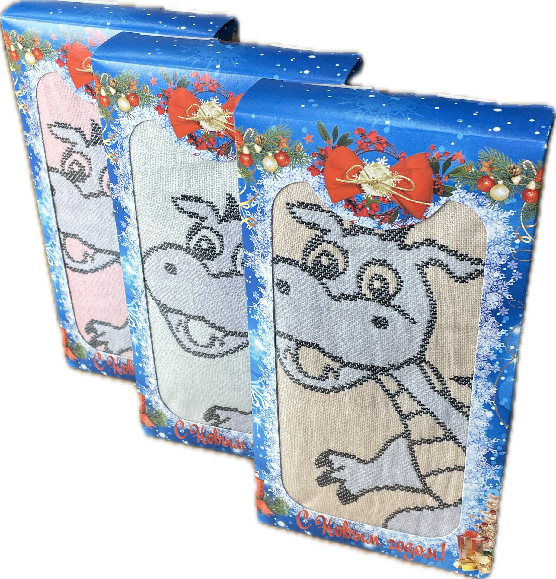 Полотенце лен / махра в подарочной коробке 6602 ДРАКОШКА КУПИДОН 1 пр р-р 35х75