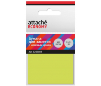 Стикеры Attache Economy 51x51 мм неоновый желтый (1 блок, 100 листов), 1266183