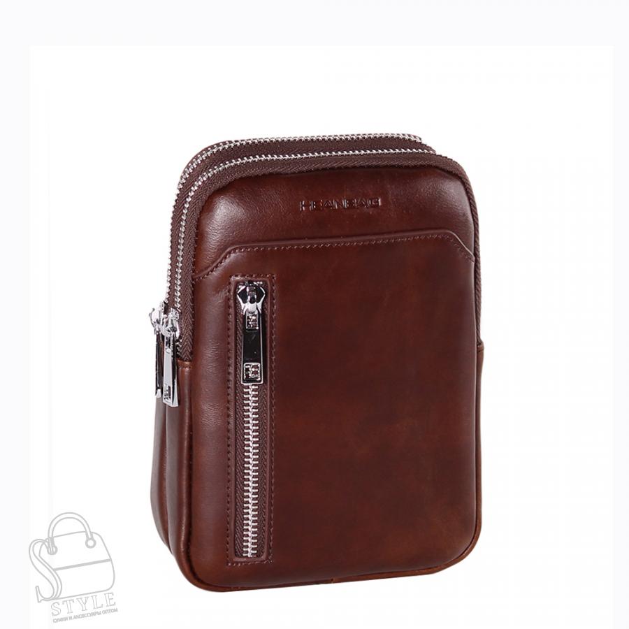 Сумка мужская кожаная 2023088-2BSH coffee Heanbag в Новосибирске