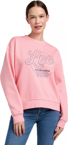 Джемпер женский LOGO SWS PEONY PINK, LEE