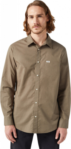 Рубашка мужская 1 PKT SHIRT DUSTY OLIVE, WRANGLER