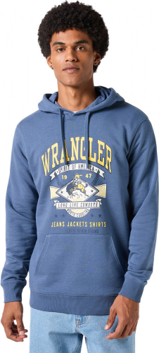 Джемпер мужской GRAPHIC HOODIE VINTAGE INDIGO, WRANGLER