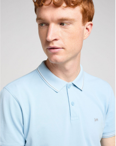 Рубашка поло мужская PIQUE POLO HEATHER BLUE SKY, LEE