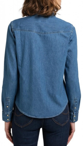 Рубашка женская REGULAR WESTERN SHIRT WASHED BLUE, LEE