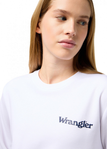 Джемпер женский CREW SWEAT WHITE, WRANGLER