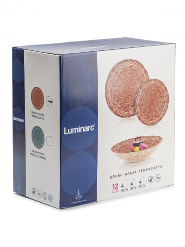 Набор столовый BRUSHMANIA TERRACOTTA 12пр