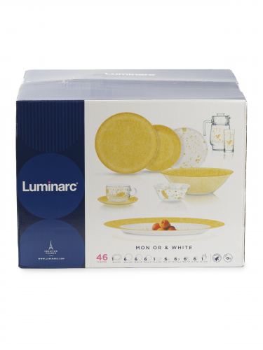 Набор столовый SIMPLY MON'D'OR GOLD & WHITE 46пр
