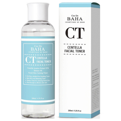 COS DE BAHA/ Восстанавливающий тоник с 92% центеллы Cos De Baha CT Centella Facial Toner 200 мл.