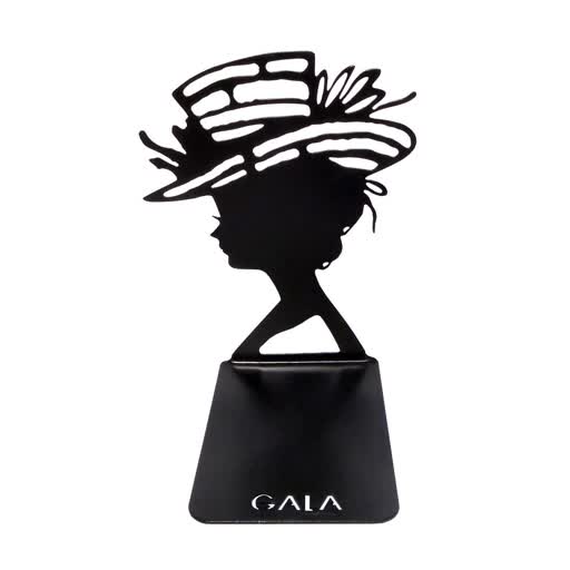Ограничители для книг GALA Дамы 127х89х154мм черный металл