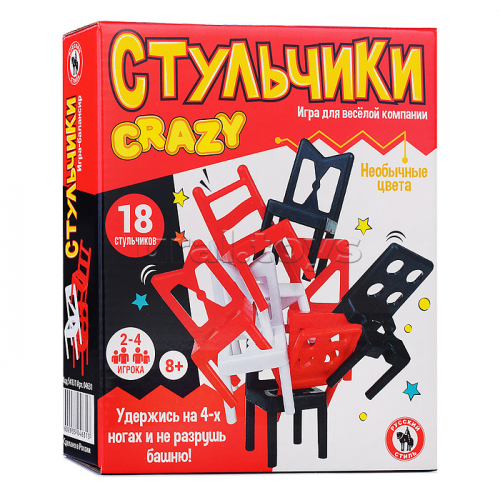 Веселая игра «Стульчики. Crazy», 18 штук