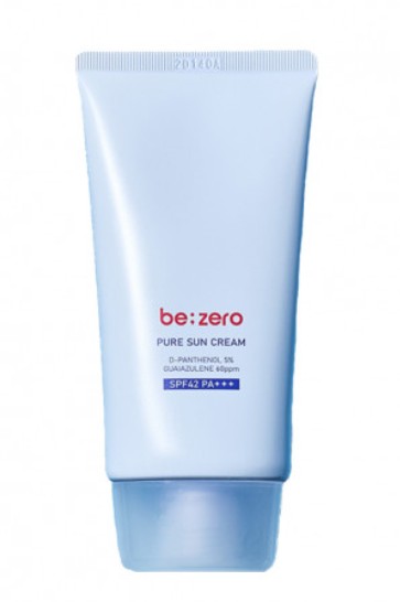 Derma Factory be; zero PURE SUN CREAM Солнцезащитный крем с пантенолом и гвайазуленом 80г