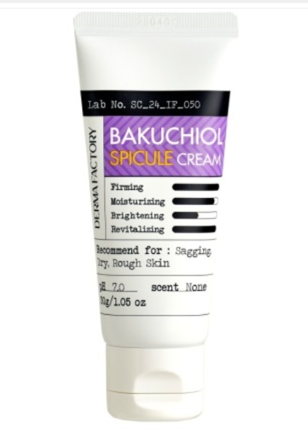 Derma Factory BAKUCHIOL SPICULE CREAM Антивозрастной крем с микроиглами для лица с бакучиолом 30г