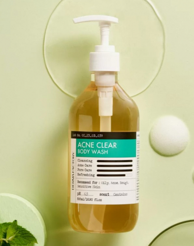 Derma Factory ACNE CLEAR BODY WASH Гель для душа против акне 500мл