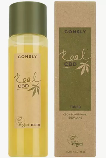 Consly Vegan «Real CBD» Balancing Purifine CBD and Plant-based Squalane Toner Балансирующий тонер Vegan «Real CBD» для проблемной кожи с канабидиолом и растительным скваланом 50мл